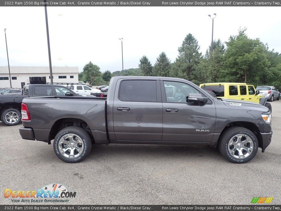 2022 Ram 1500 Big Horn Crew Cab 4x4 Granite Crystal Metallic / Black/Diesel Gray Photo #6