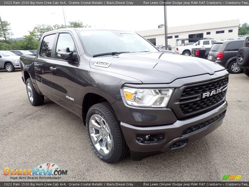 2022 Ram 1500 Big Horn Crew Cab 4x4 Granite Crystal Metallic / Black/Diesel Gray Photo #7