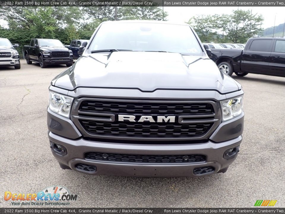 2022 Ram 1500 Big Horn Crew Cab 4x4 Granite Crystal Metallic / Black/Diesel Gray Photo #8