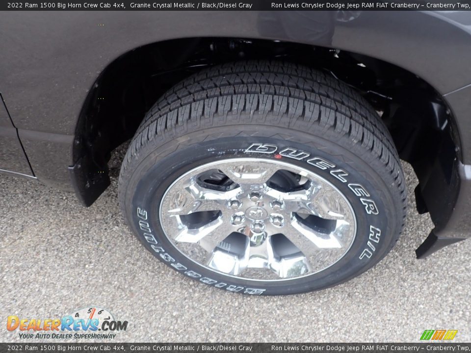 2022 Ram 1500 Big Horn Crew Cab 4x4 Granite Crystal Metallic / Black/Diesel Gray Photo #9