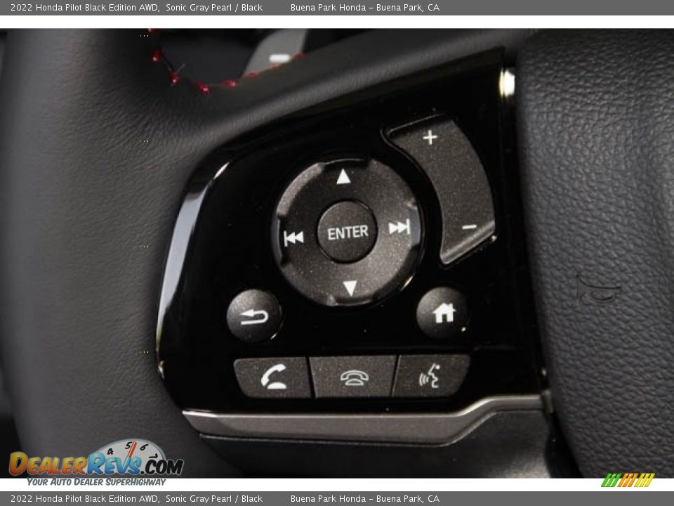 2022 Honda Pilot Black Edition AWD Steering Wheel Photo #20
