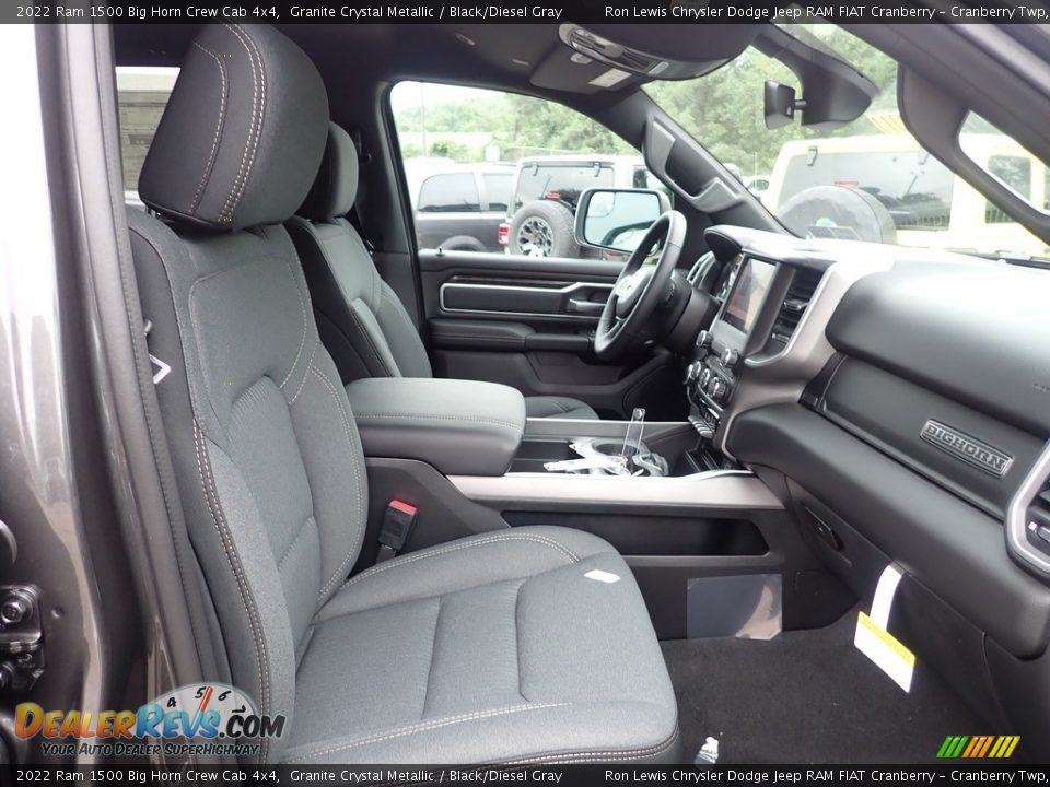 2022 Ram 1500 Big Horn Crew Cab 4x4 Granite Crystal Metallic / Black/Diesel Gray Photo #10