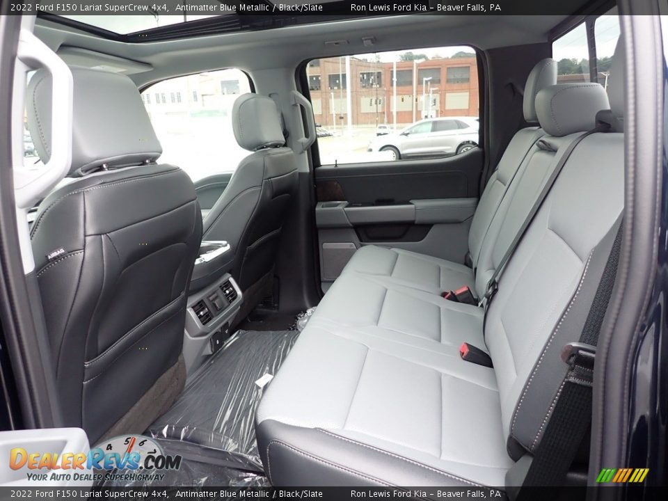 Rear Seat of 2022 Ford F150 Lariat SuperCrew 4x4 Photo #11