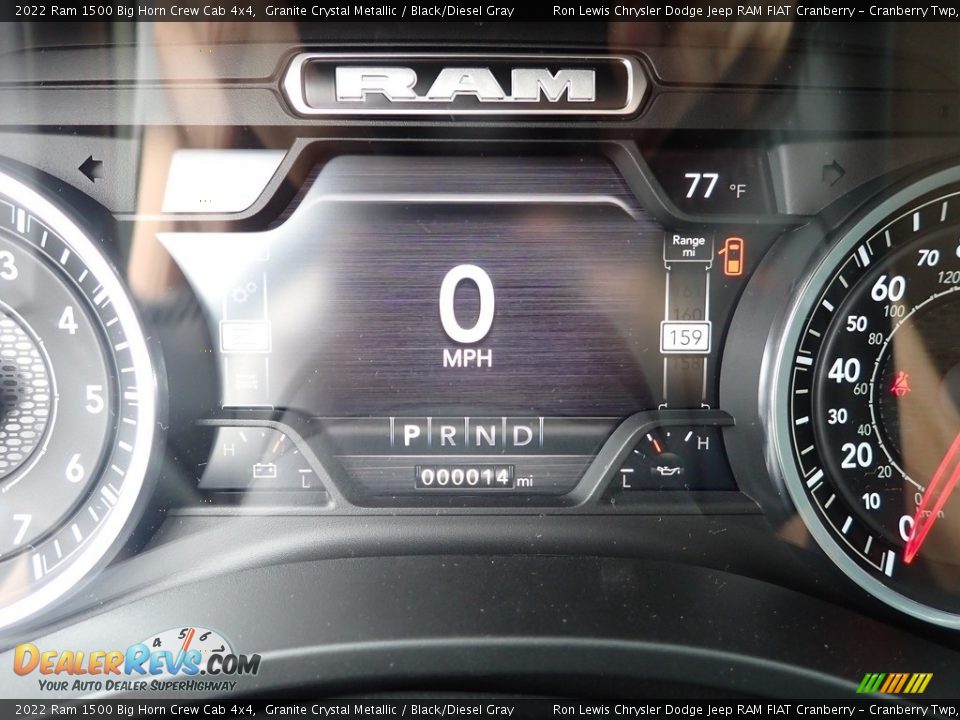 2022 Ram 1500 Big Horn Crew Cab 4x4 Granite Crystal Metallic / Black/Diesel Gray Photo #16