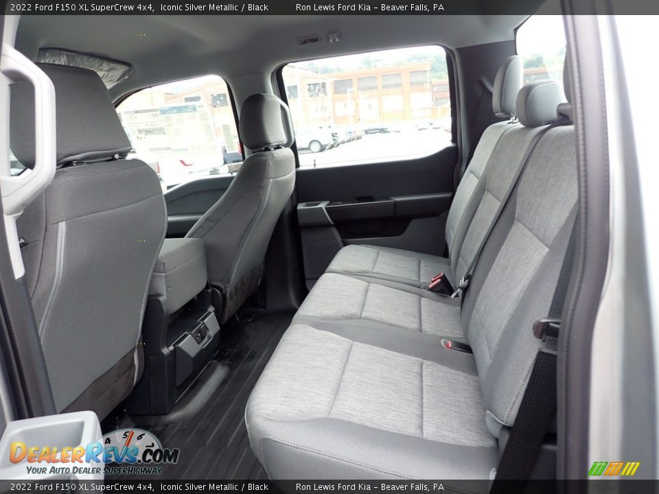 Rear Seat of 2022 Ford F150 XL SuperCrew 4x4 Photo #13