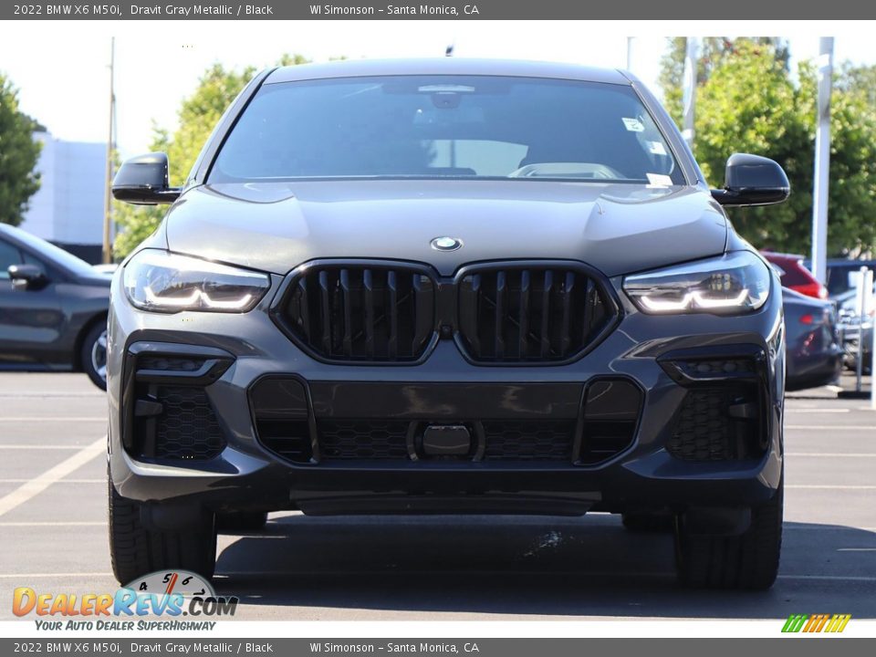 2022 BMW X6 M50i Dravit Gray Metallic / Black Photo #3
