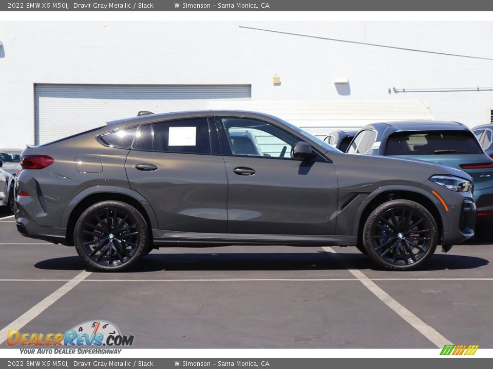 Dravit Gray Metallic 2022 BMW X6 M50i Photo #4