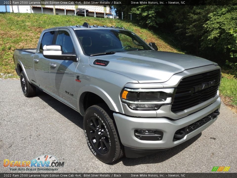 Front 3/4 View of 2022 Ram 2500 Laramie Night Edition Crew Cab 4x4 Photo #4