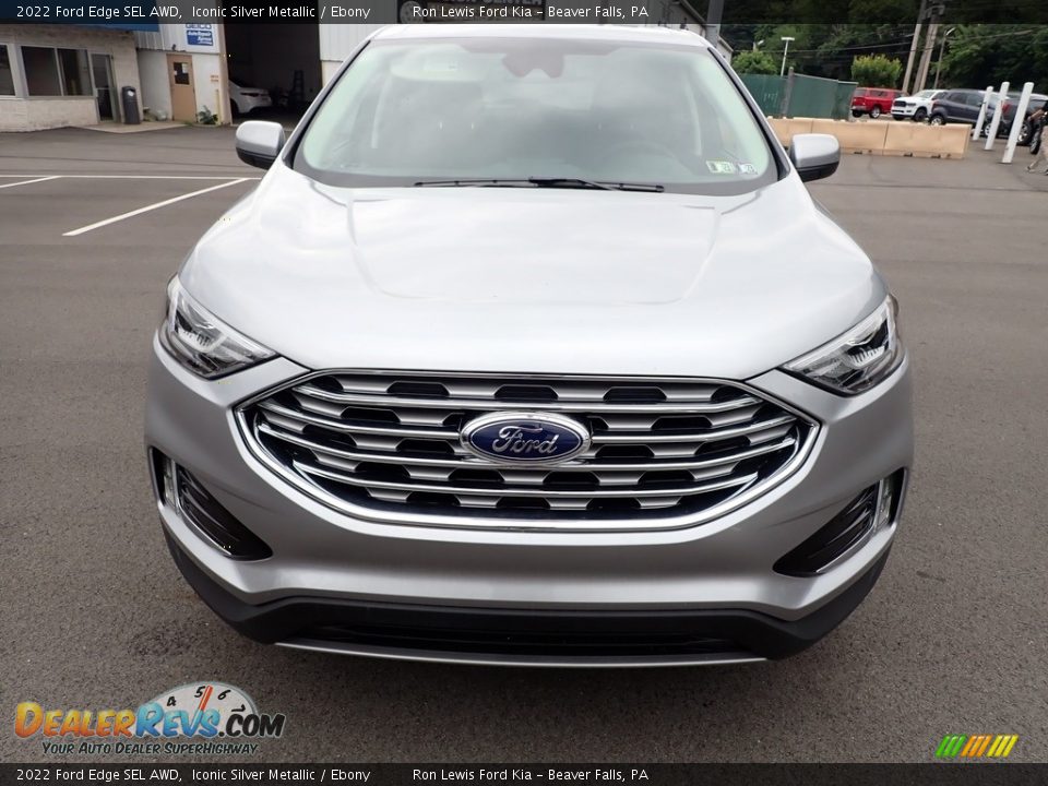 2022 Ford Edge SEL AWD Iconic Silver Metallic / Ebony Photo #3