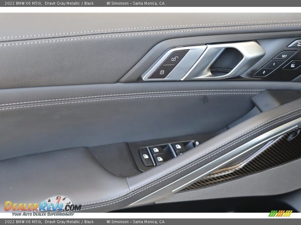 2022 BMW X6 M50i Dravit Gray Metallic / Black Photo #13