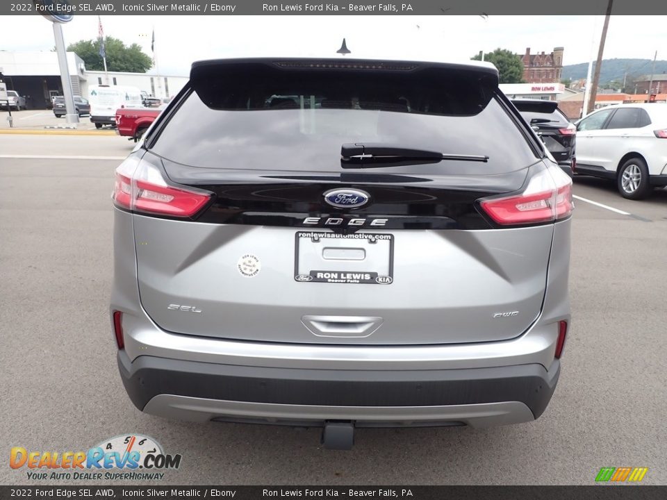 2022 Ford Edge SEL AWD Iconic Silver Metallic / Ebony Photo #7