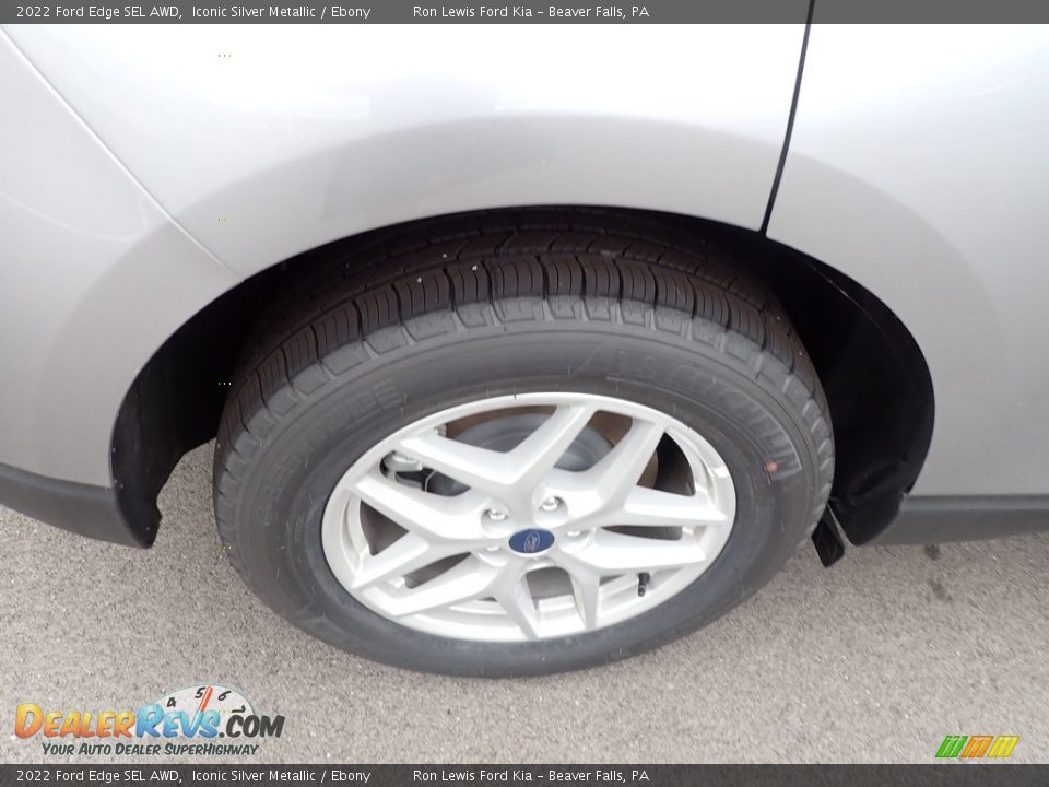 2022 Ford Edge SEL AWD Iconic Silver Metallic / Ebony Photo #9