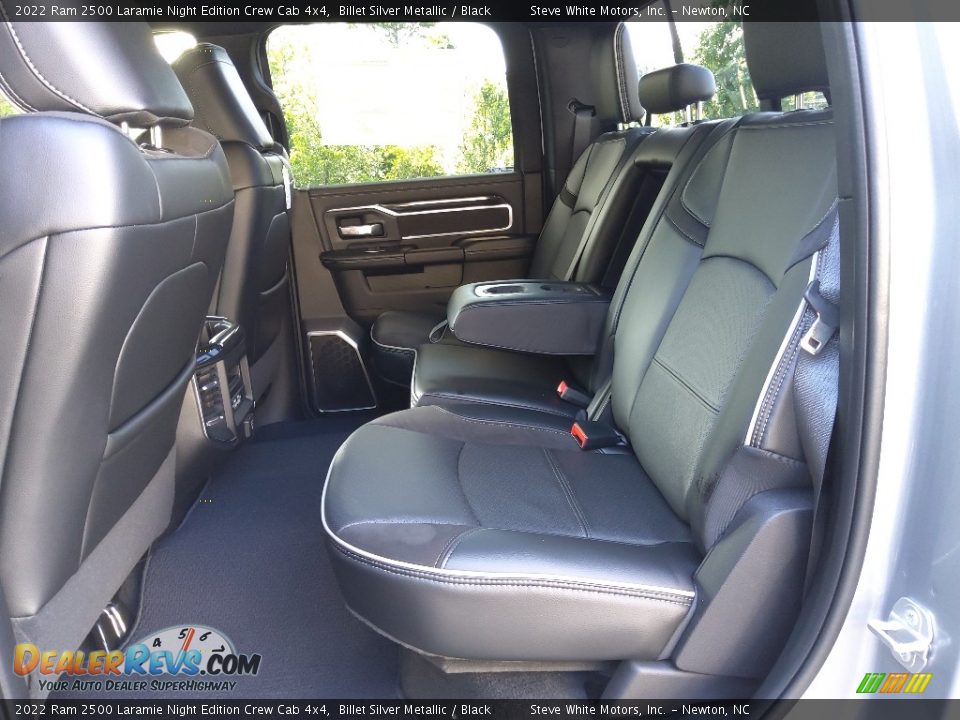 Rear Seat of 2022 Ram 2500 Laramie Night Edition Crew Cab 4x4 Photo #14