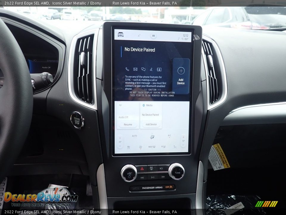 2022 Ford Edge SEL AWD Iconic Silver Metallic / Ebony Photo #17
