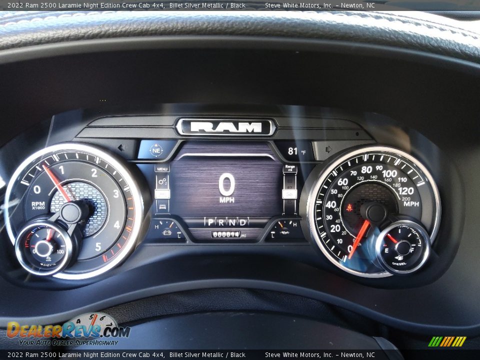 2022 Ram 2500 Laramie Night Edition Crew Cab 4x4 Gauges Photo #22