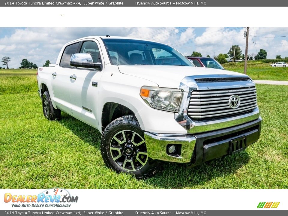 2014 Toyota Tundra Limited Crewmax 4x4 Super White / Graphite Photo #1