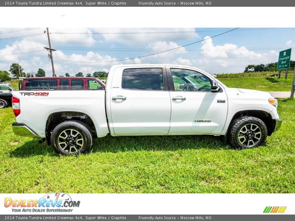 2014 Toyota Tundra Limited Crewmax 4x4 Super White / Graphite Photo #3