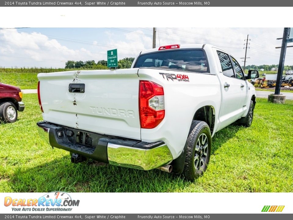 2014 Toyota Tundra Limited Crewmax 4x4 Super White / Graphite Photo #4