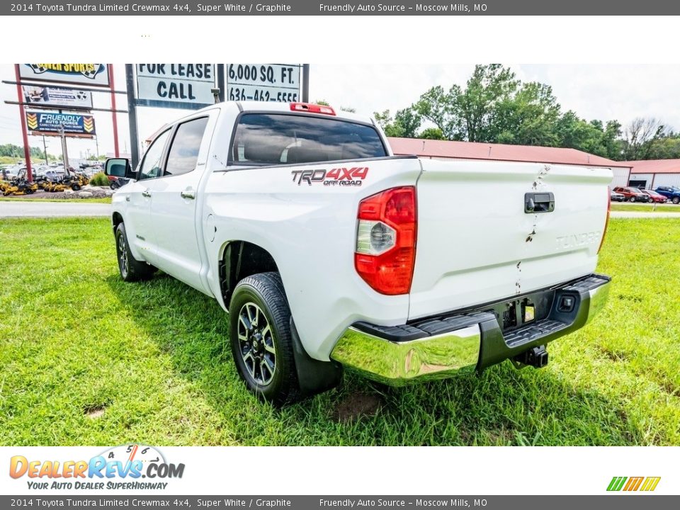 2014 Toyota Tundra Limited Crewmax 4x4 Super White / Graphite Photo #6