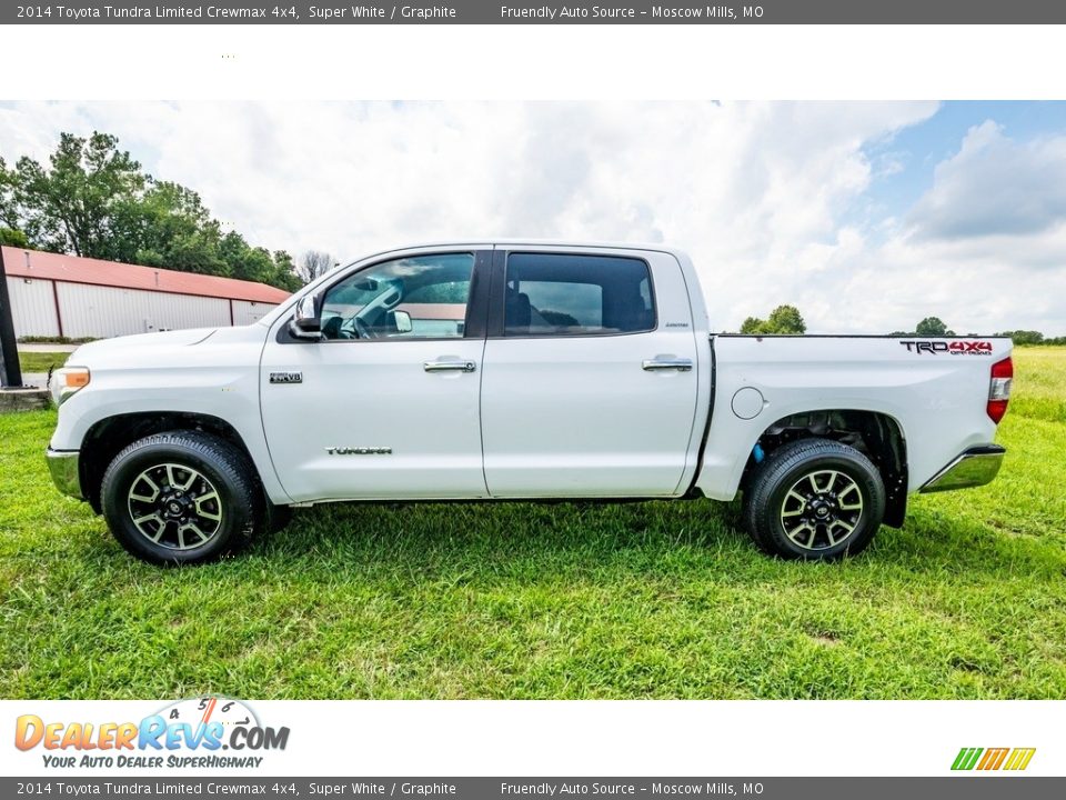 2014 Toyota Tundra Limited Crewmax 4x4 Super White / Graphite Photo #7