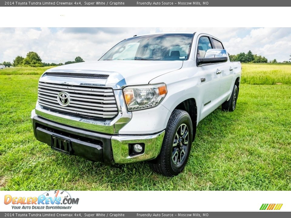 2014 Toyota Tundra Limited Crewmax 4x4 Super White / Graphite Photo #8