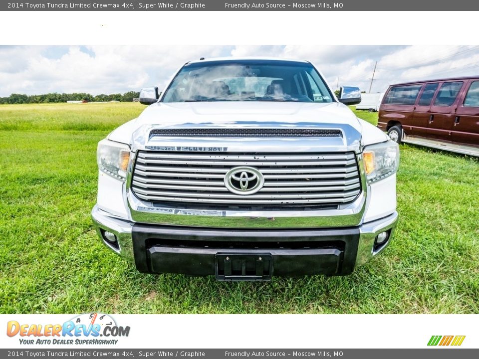 2014 Toyota Tundra Limited Crewmax 4x4 Super White / Graphite Photo #9