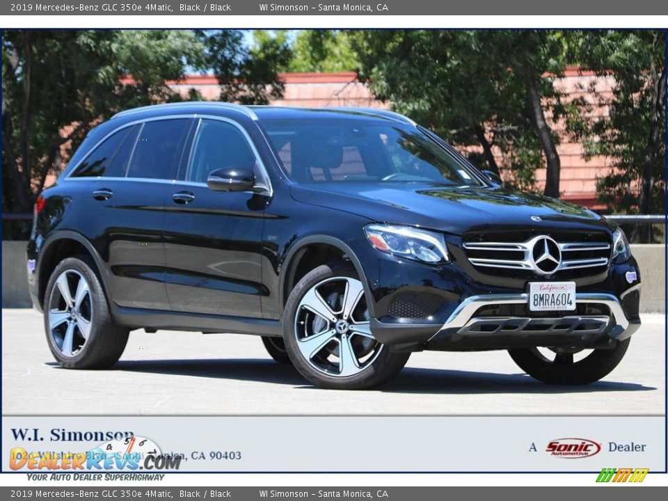 2019 Mercedes-Benz GLC 350e 4Matic Black / Black Photo #1