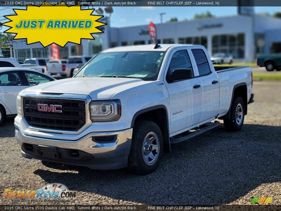 2016 GMC Sierra 1500 Double Cab 4WD Summit White / Dark Ash/Jet Black Photo #1