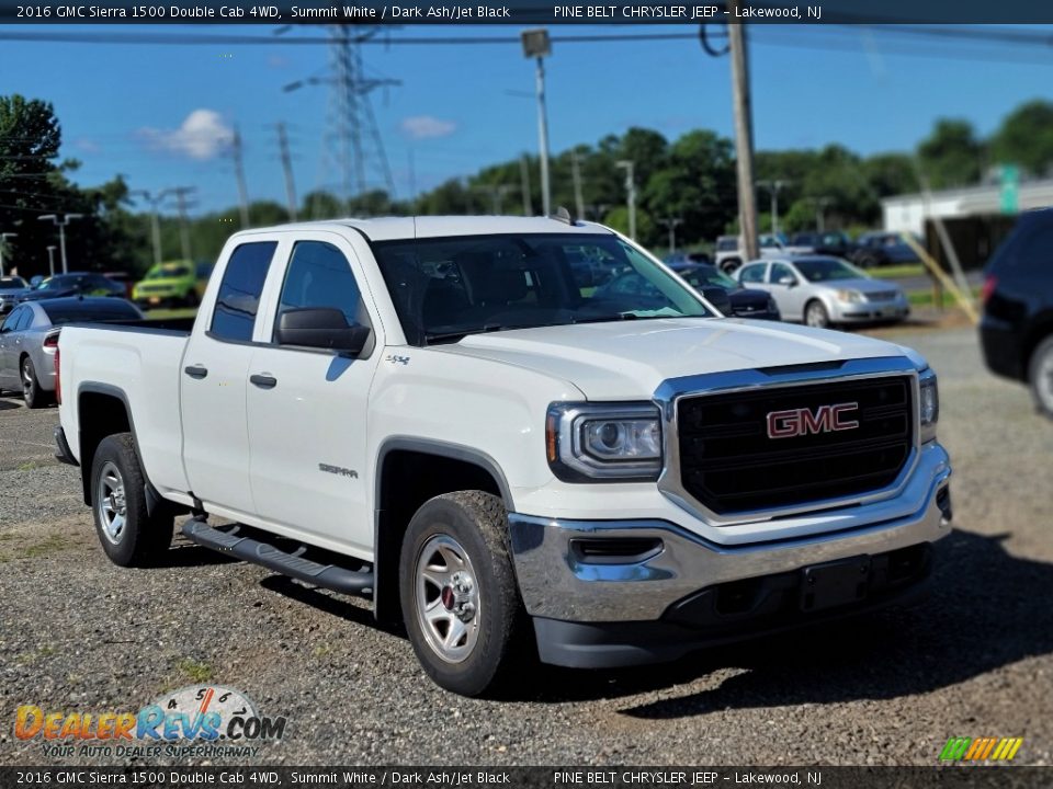 2016 GMC Sierra 1500 Double Cab 4WD Summit White / Dark Ash/Jet Black Photo #3