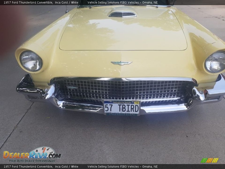 1957 Ford Thunderbird Convertible Inca Gold / White Photo #4