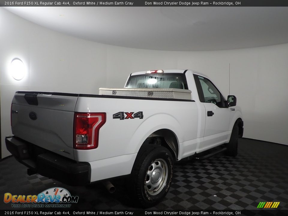 2016 Ford F150 XL Regular Cab 4x4 Oxford White / Medium Earth Gray Photo #7