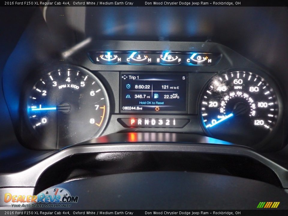 2016 Ford F150 XL Regular Cab 4x4 Oxford White / Medium Earth Gray Photo #14