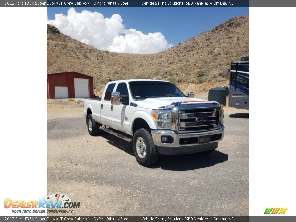 2012 Ford F350 Super Duty XLT Crew Cab 4x4 Oxford White / Steel Photo #1