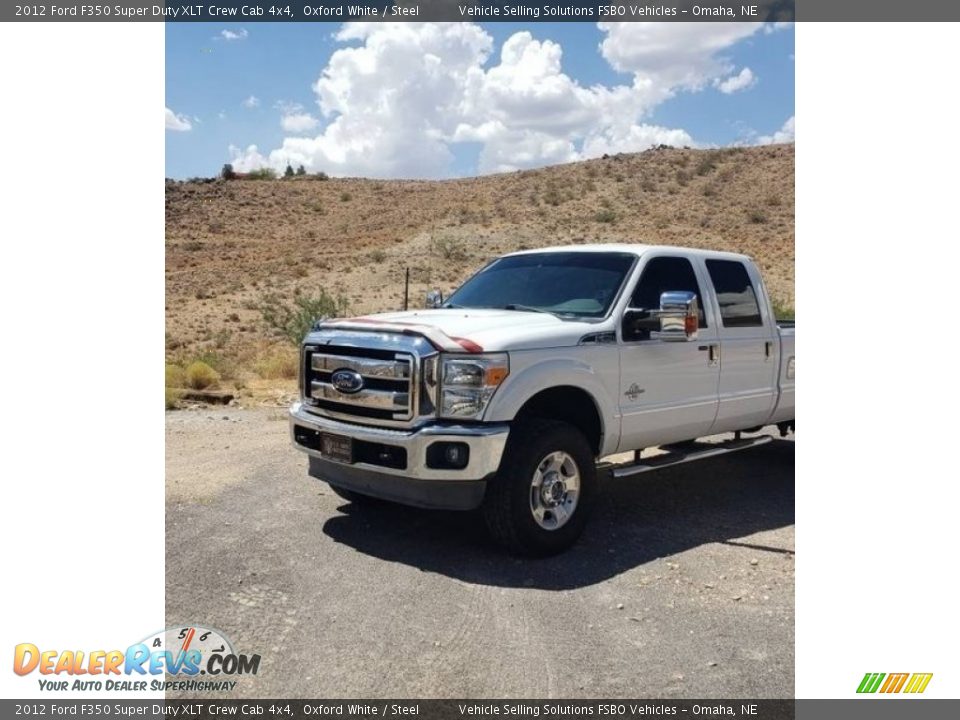 2012 Ford F350 Super Duty XLT Crew Cab 4x4 Oxford White / Steel Photo #3