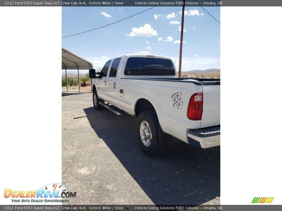 2012 Ford F350 Super Duty XLT Crew Cab 4x4 Oxford White / Steel Photo #4