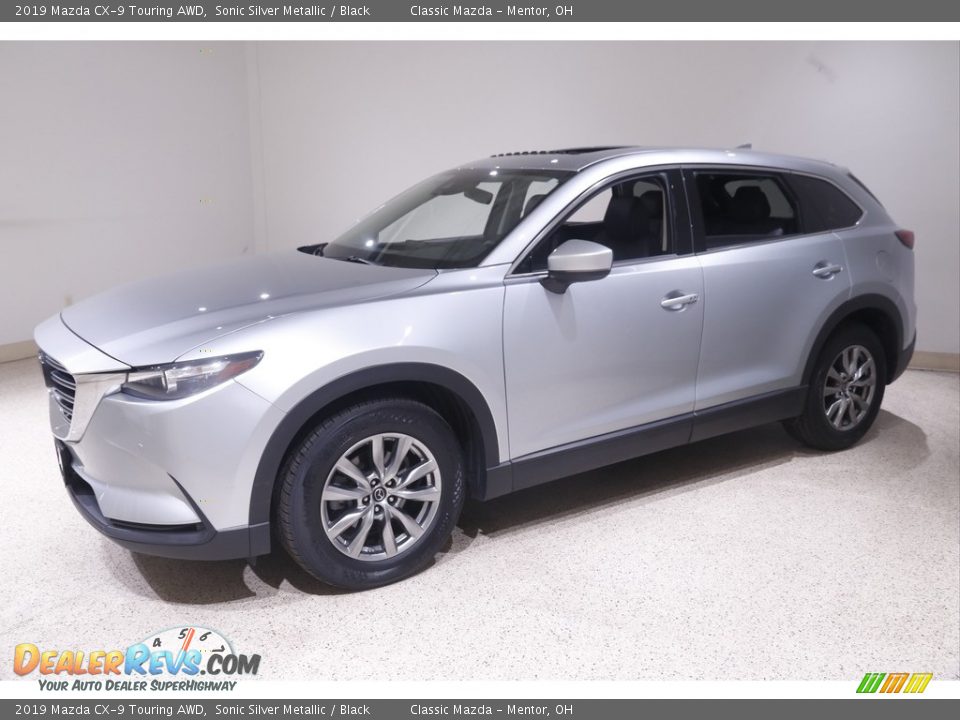 2019 Mazda CX-9 Touring AWD Sonic Silver Metallic / Black Photo #3
