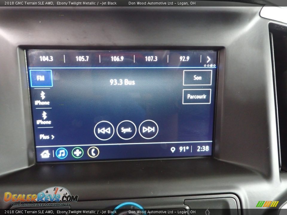 2018 GMC Terrain SLE AWD Ebony Twilight Metallic / ­Jet Black Photo #2