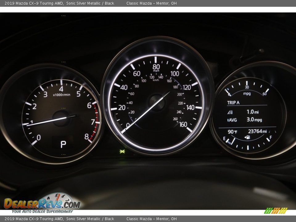 2019 Mazda CX-9 Touring AWD Sonic Silver Metallic / Black Photo #8