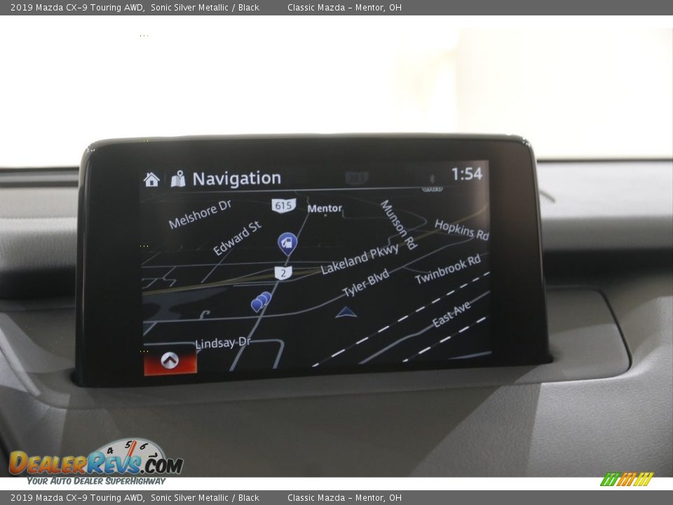 2019 Mazda CX-9 Touring AWD Sonic Silver Metallic / Black Photo #10