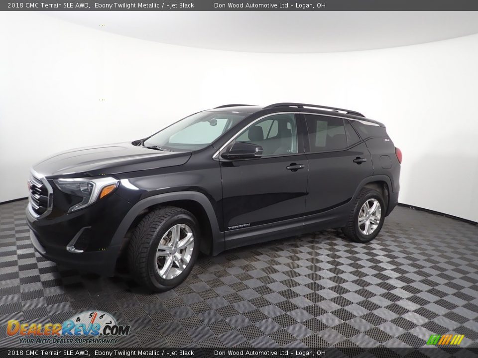 2018 GMC Terrain SLE AWD Ebony Twilight Metallic / ­Jet Black Photo #6
