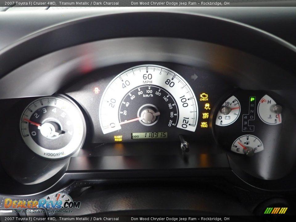 2007 Toyota FJ Cruiser 4WD Titanium Metallic / Dark Charcoal Photo #16