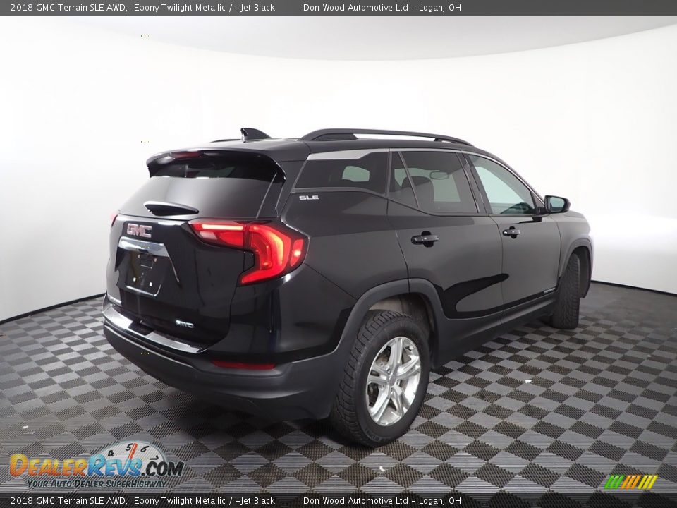 2018 GMC Terrain SLE AWD Ebony Twilight Metallic / ­Jet Black Photo #11
