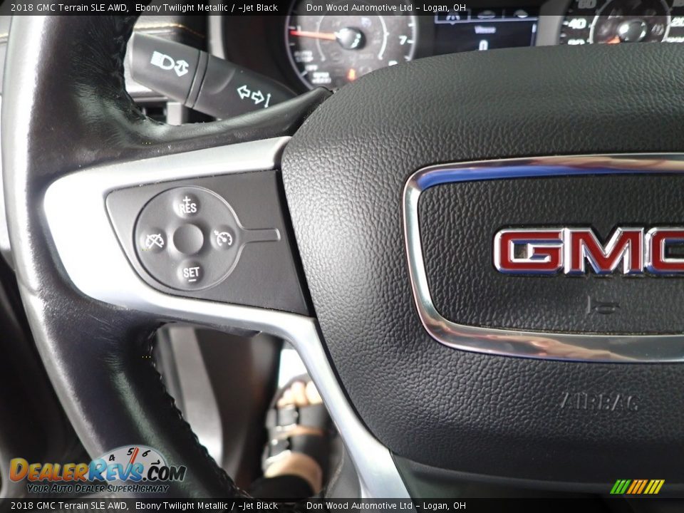 2018 GMC Terrain SLE AWD Ebony Twilight Metallic / ­Jet Black Photo #17