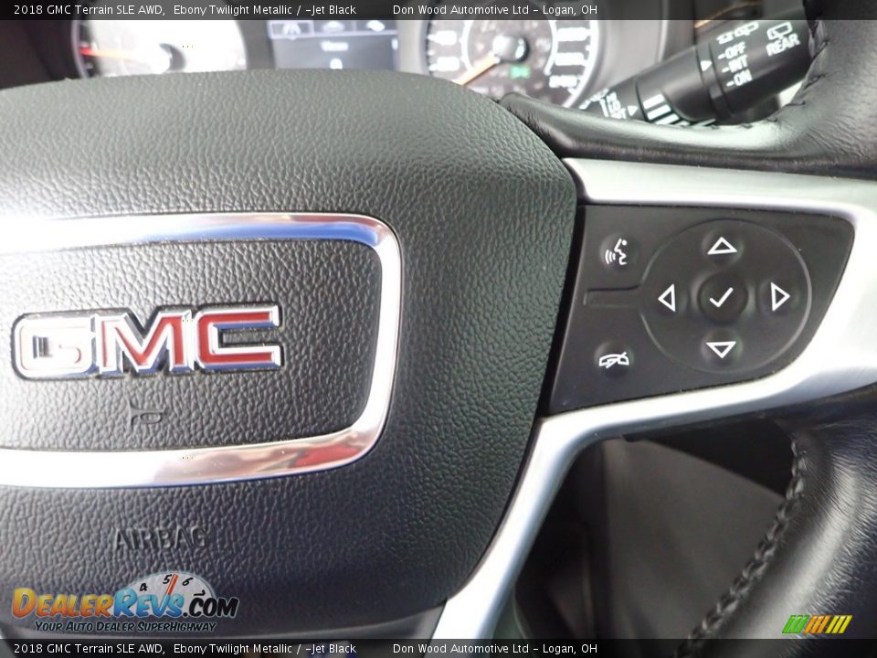 2018 GMC Terrain SLE AWD Ebony Twilight Metallic / ­Jet Black Photo #18