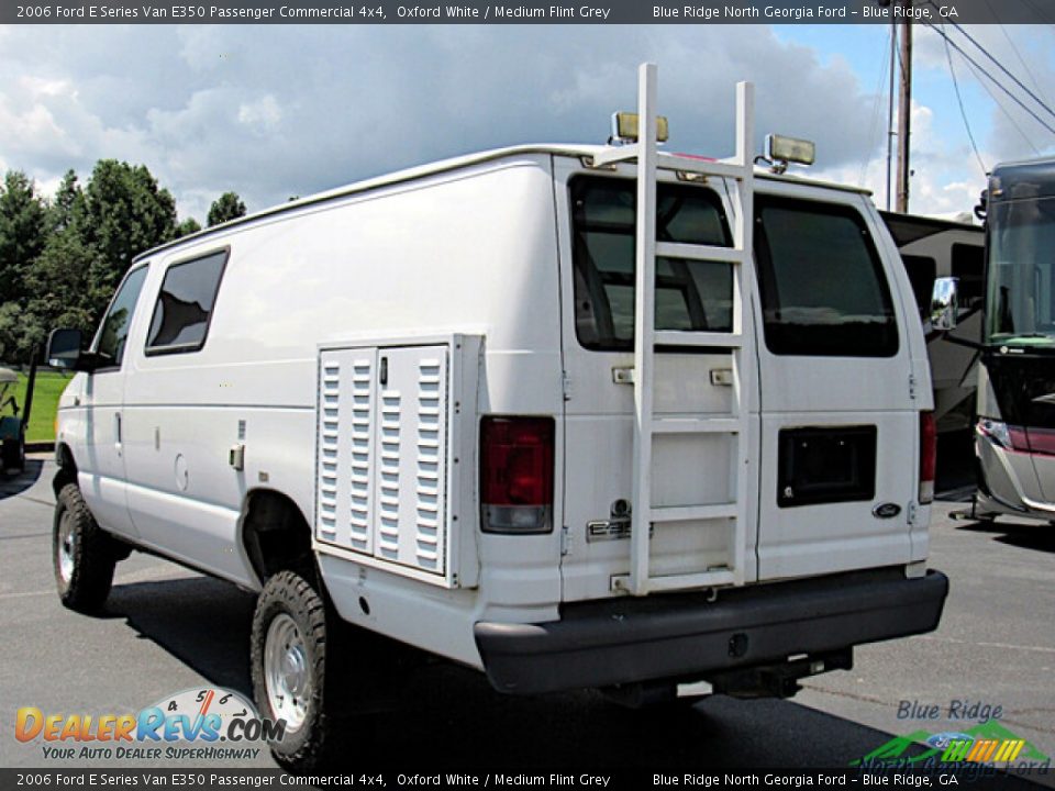 2006 Ford E Series Van E350 Passenger Commercial 4x4 Oxford White / Medium Flint Grey Photo #3