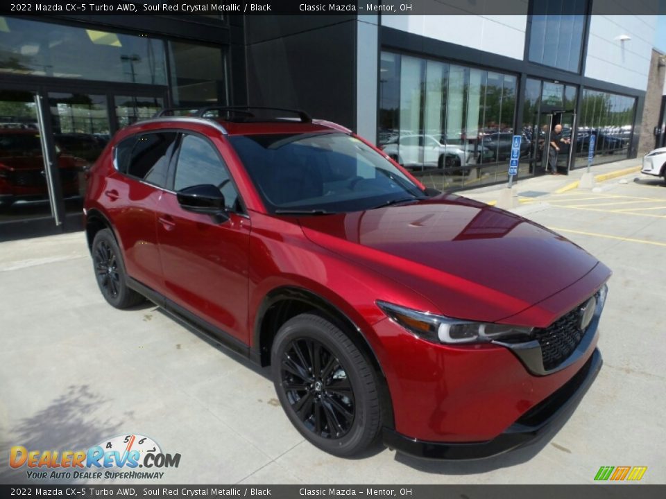 2022 Mazda CX-5 Turbo AWD Soul Red Crystal Metallic / Black Photo #1