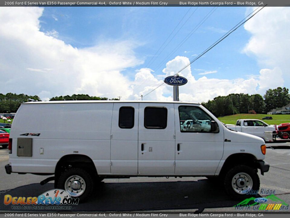 2006 Ford E Series Van E350 Passenger Commercial 4x4 Oxford White / Medium Flint Grey Photo #6