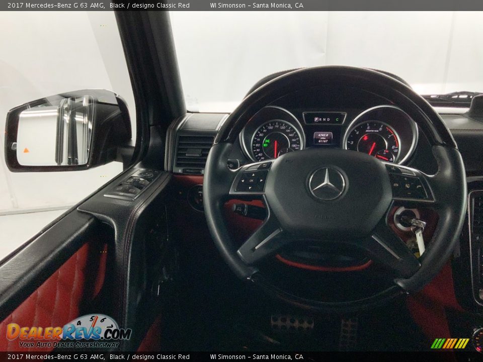 2017 Mercedes-Benz G 63 AMG Black / designo Classic Red Photo #24