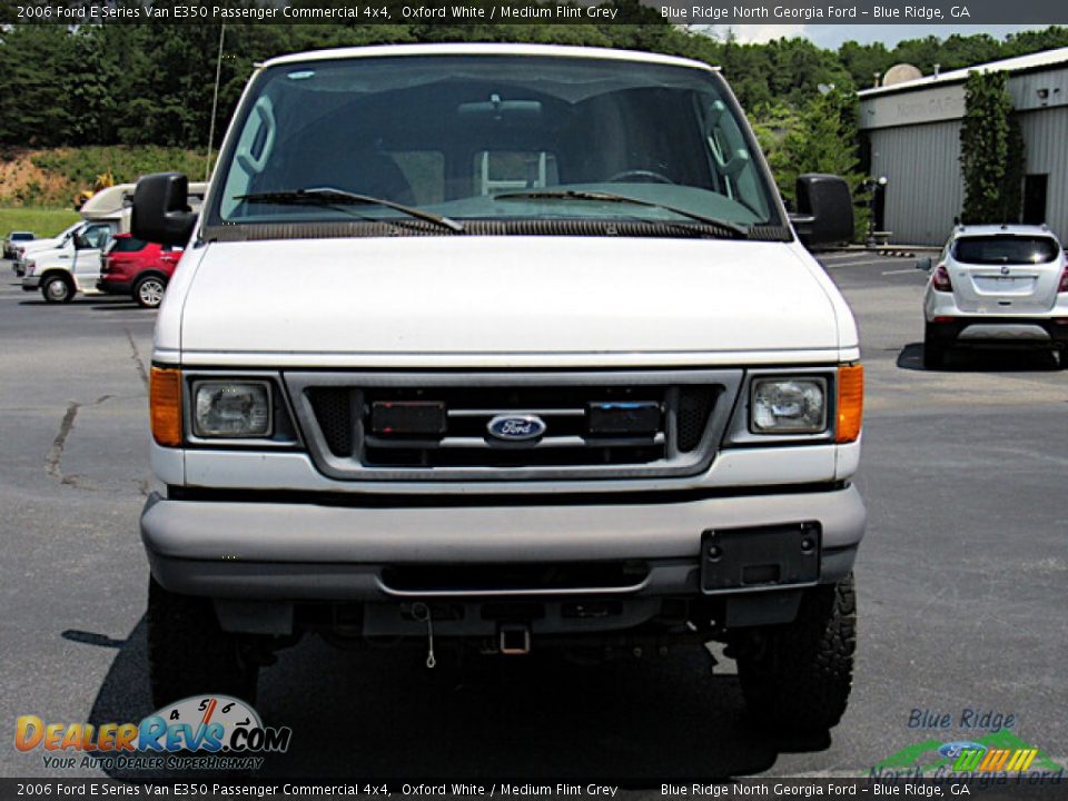 2006 Ford E Series Van E350 Passenger Commercial 4x4 Oxford White / Medium Flint Grey Photo #8