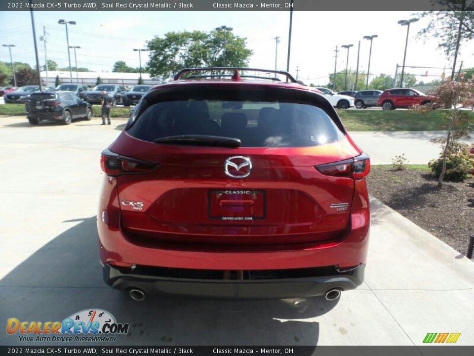 2022 Mazda CX-5 Turbo AWD Soul Red Crystal Metallic / Black Photo #5